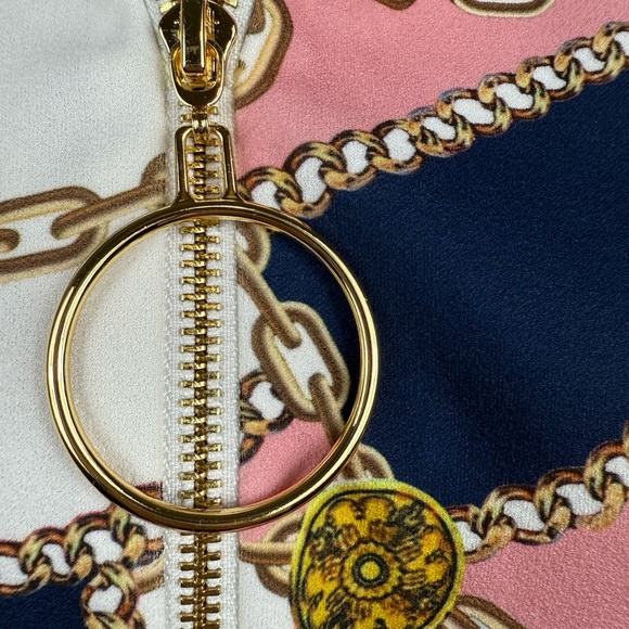 🆕 Boston Proper medallion print dress with round zipper pull size large - Picture 8 of 12